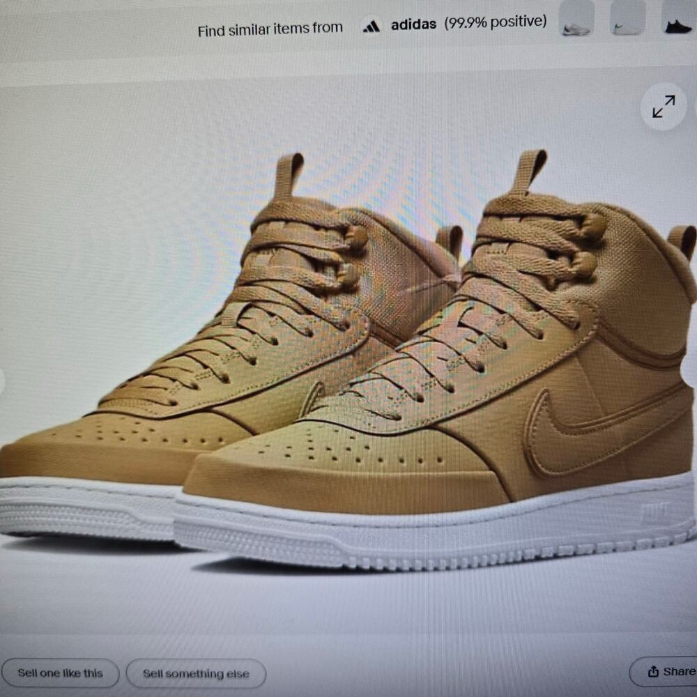 Nike Court Vision Winter Sneakers 'Elemental Gold' High Top Men's Size 11 shoes - Picture 2 of 10